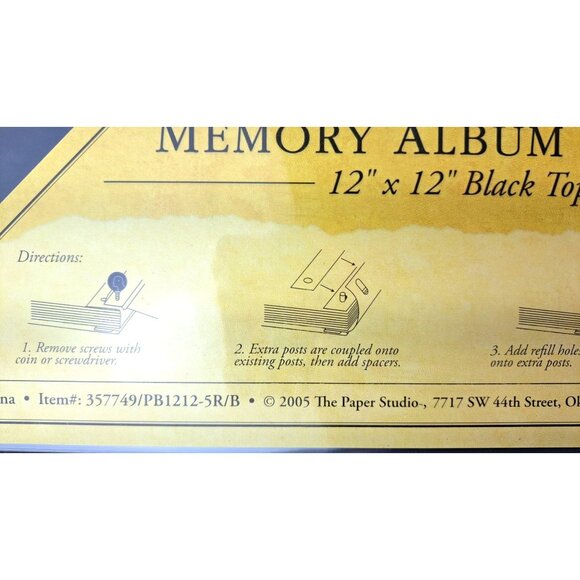Memory Album Refill Pages 3 Packs Black Paper Studio 1 White Hobby Lobby 12 X 12 - Picture 6 of 7